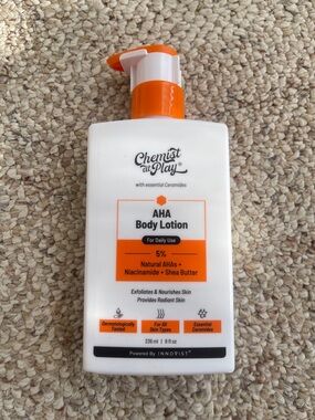 AHA Body Lotion - White with Orange Pump
